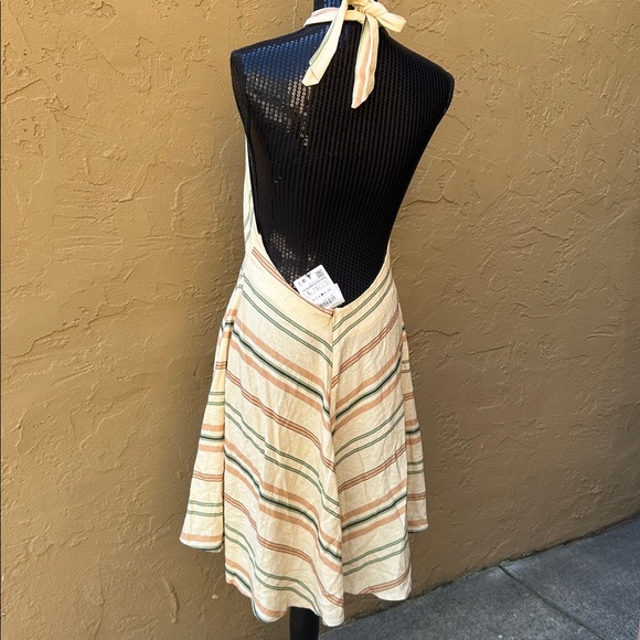 ZARA Striped Linen Halter Dress – NWT – Size Large - Picture 4 of 7